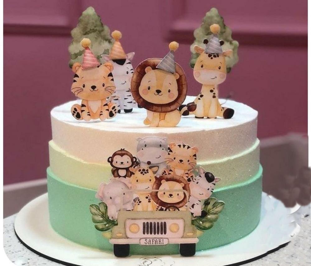 Arquivo Corte Topo Safari Aquarela