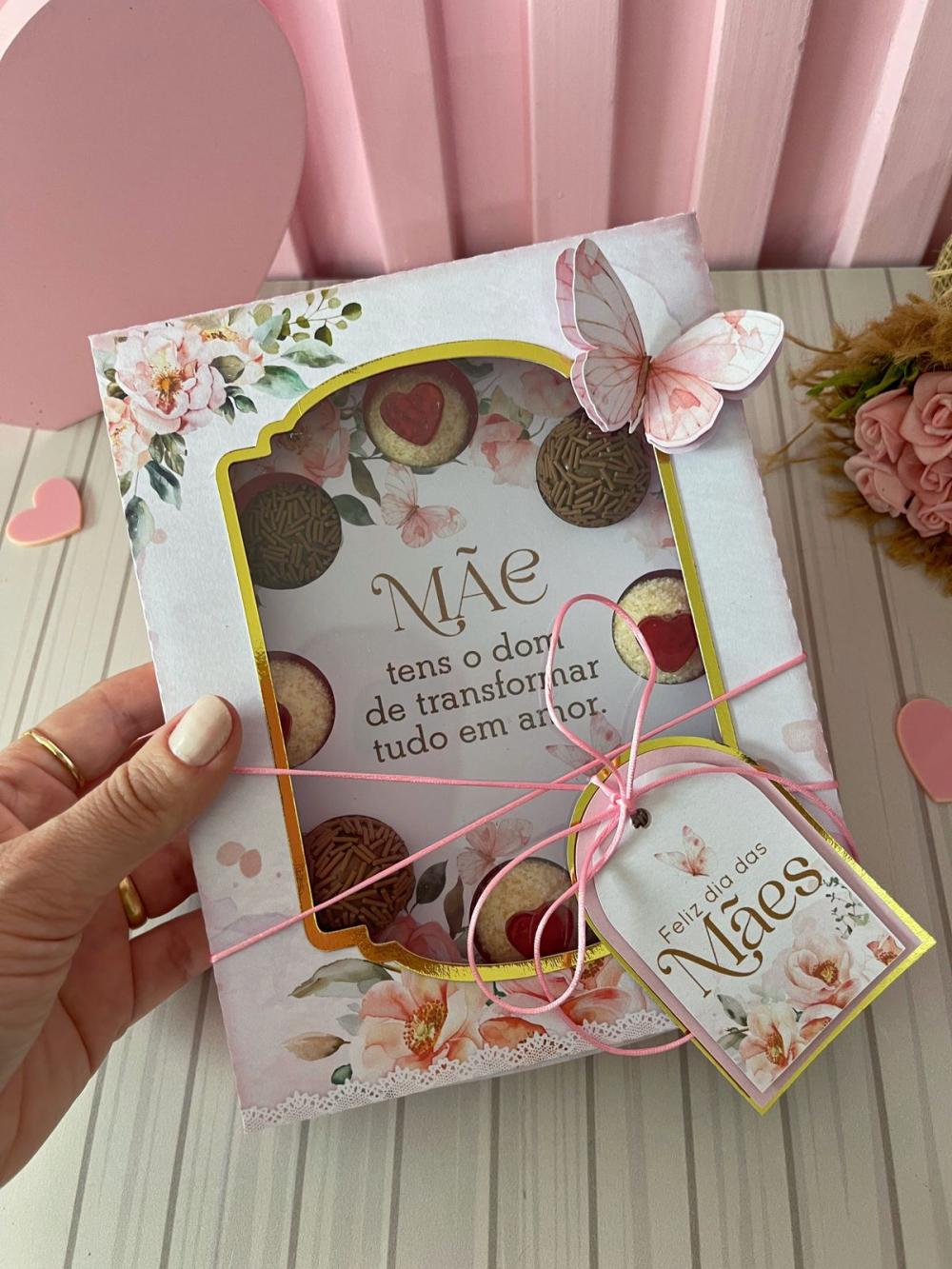 Arquivo de Corte caixa doces Dia das Mães