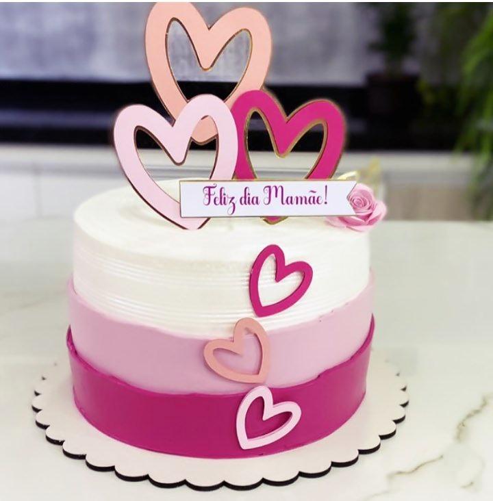 Arquivo de Corte Topo Dia das Mães corações