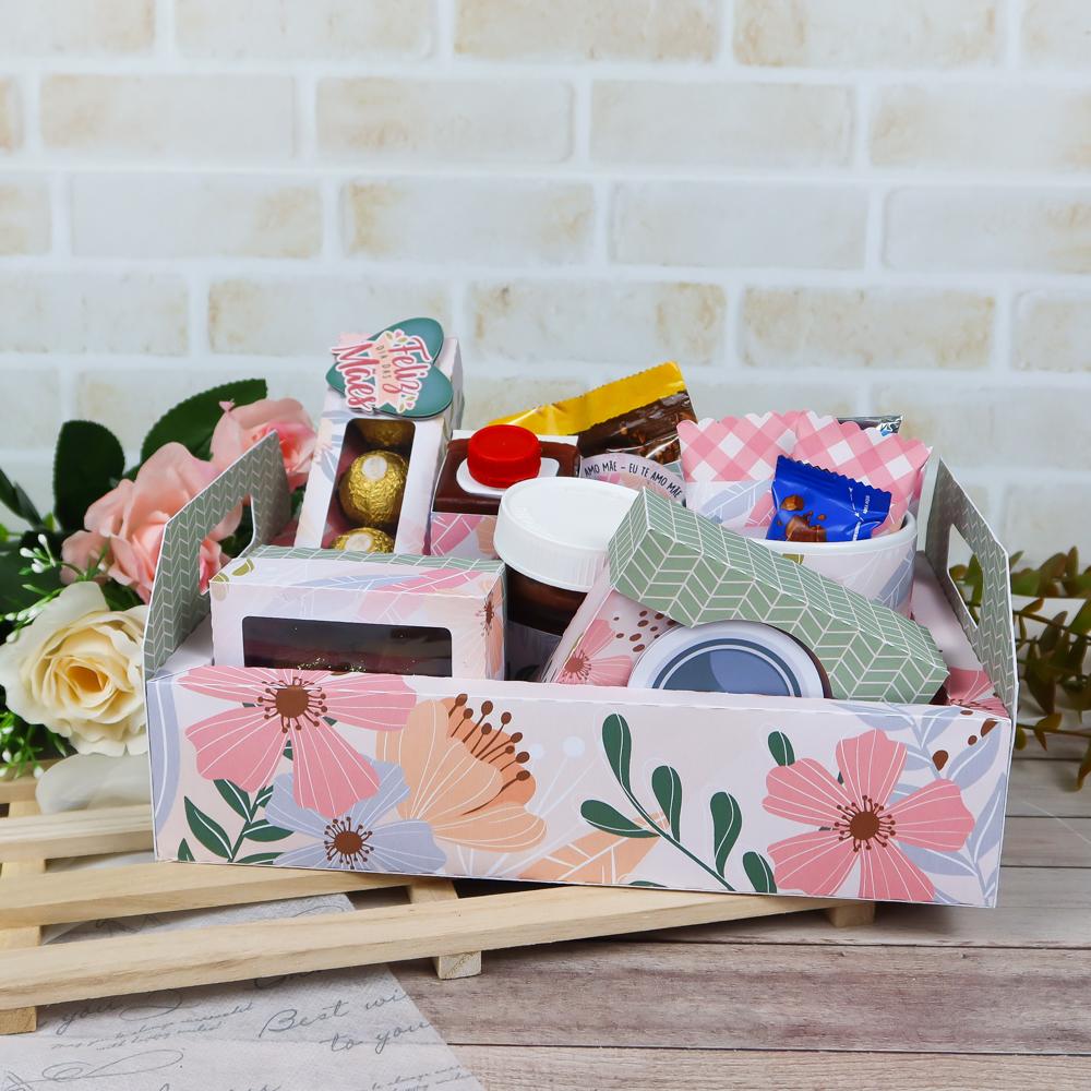 Arquivo de Corte caixa cesta Dia das Mães