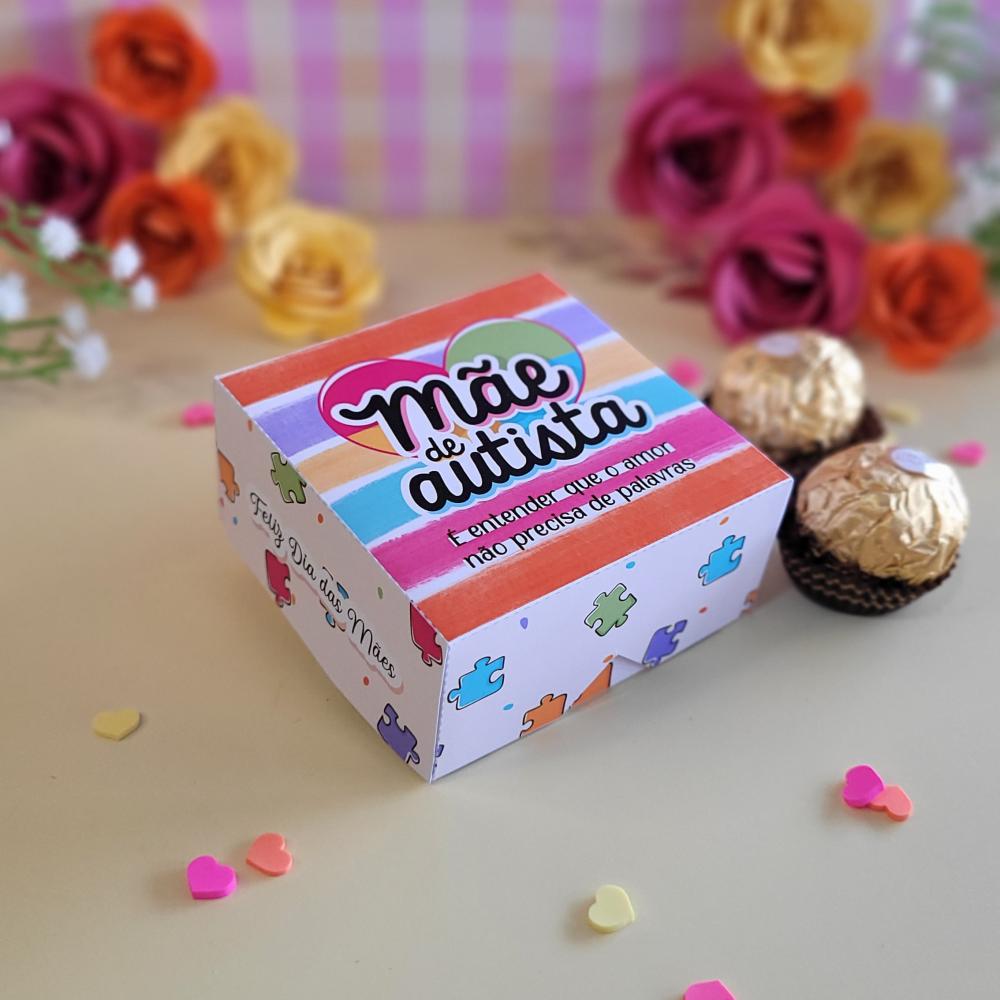 Arquivos de corte caixa 4 doces dia das mães