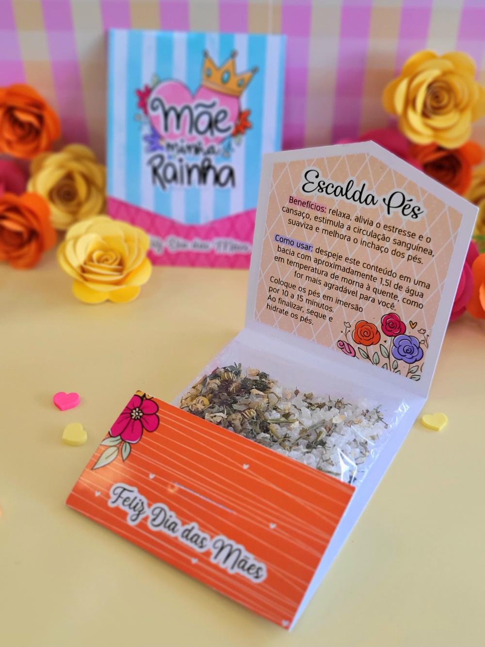 Arquivos de corte Envelope Escalda Pés dia das mães