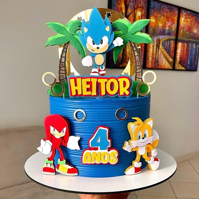 Arquivo de Corte Topo sonic em camadas