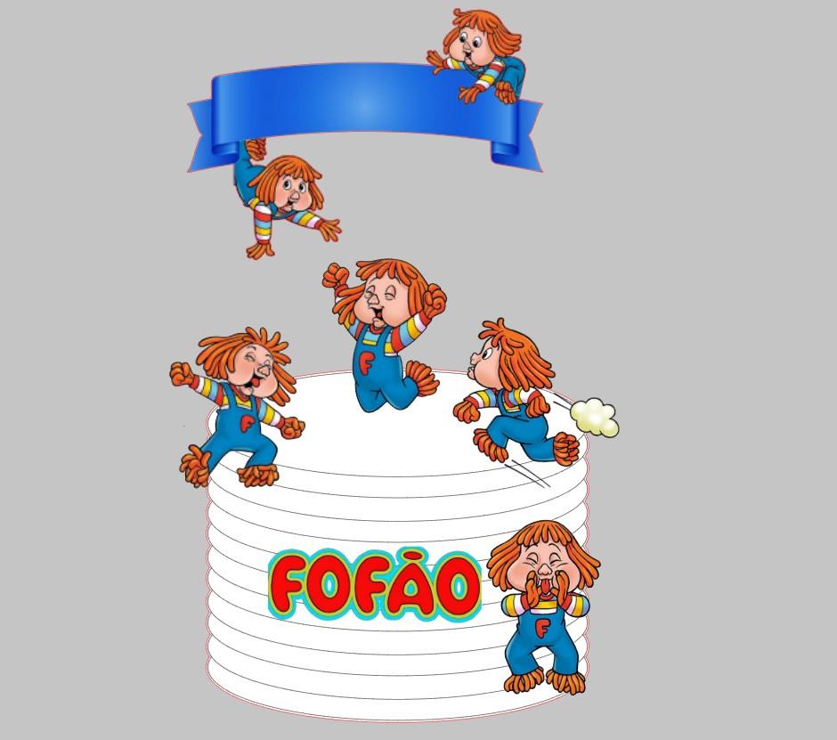 Arquivo de corte topo de bolo fofão