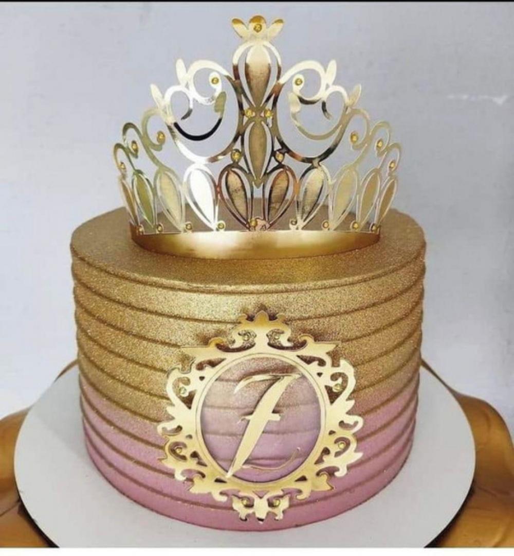 Arquivo de corte topo de bolo coroa vazada