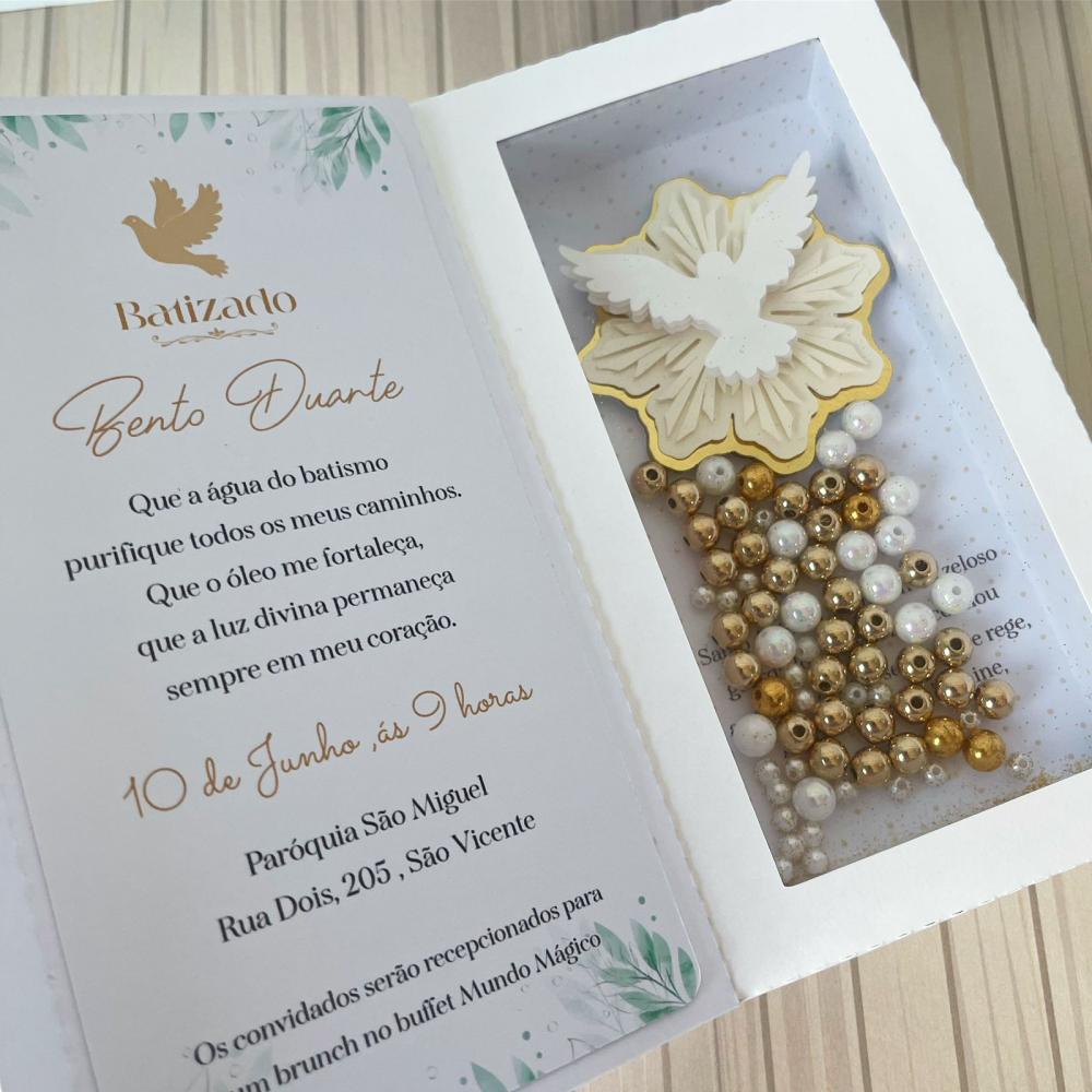 Arquivo de Corte Caixa Convite Batizado