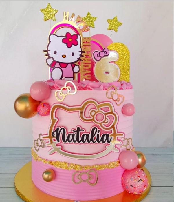 Arquivo Corte: Topo de Bolo Hello Kitty