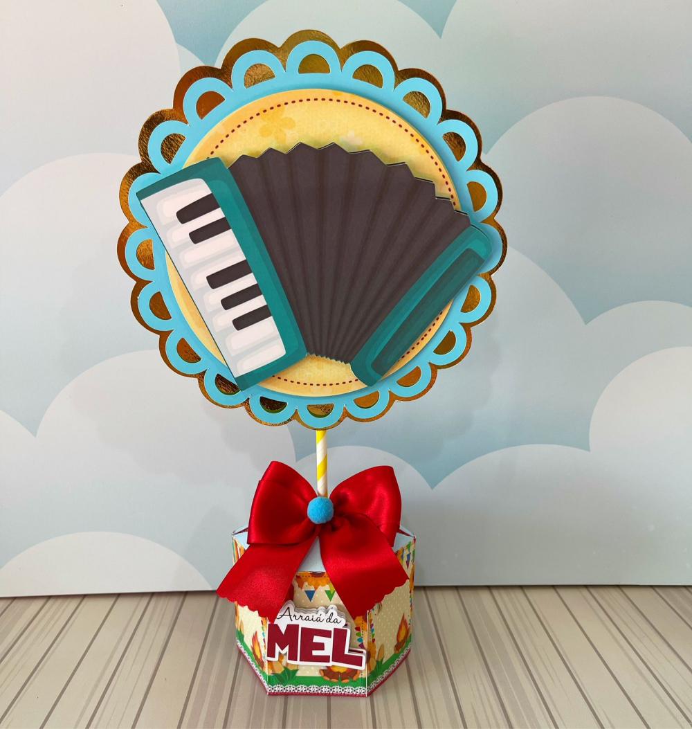 Arquivo de Corte Caixa centro de mesa festa junina