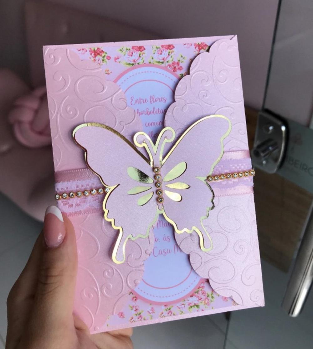 Arquivo de Corte Envelope Nuvem Borboleta