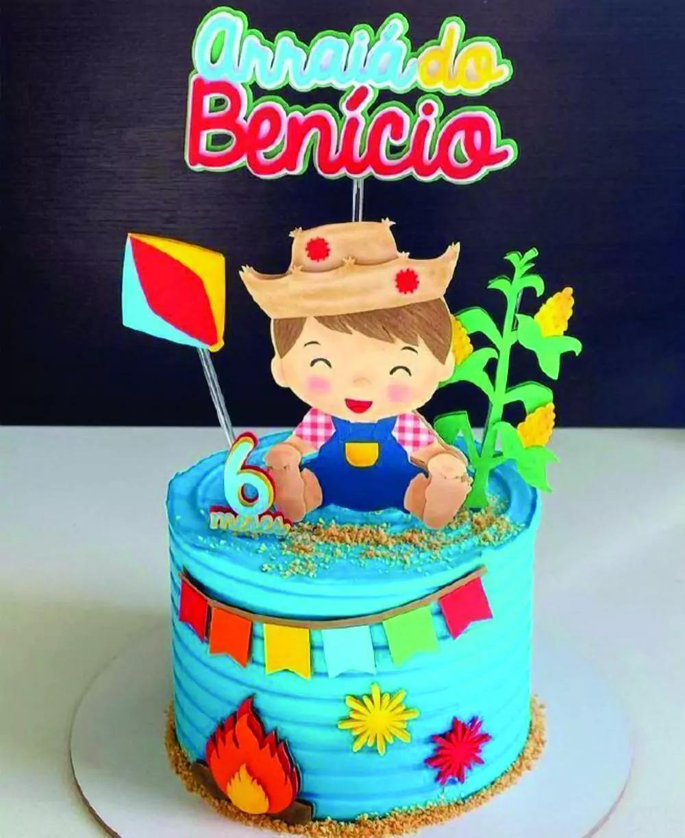 Arquivo de corte topo de bolo arraia menina