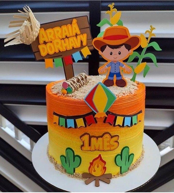 Arquivo de corte topo de bolo arraia menino