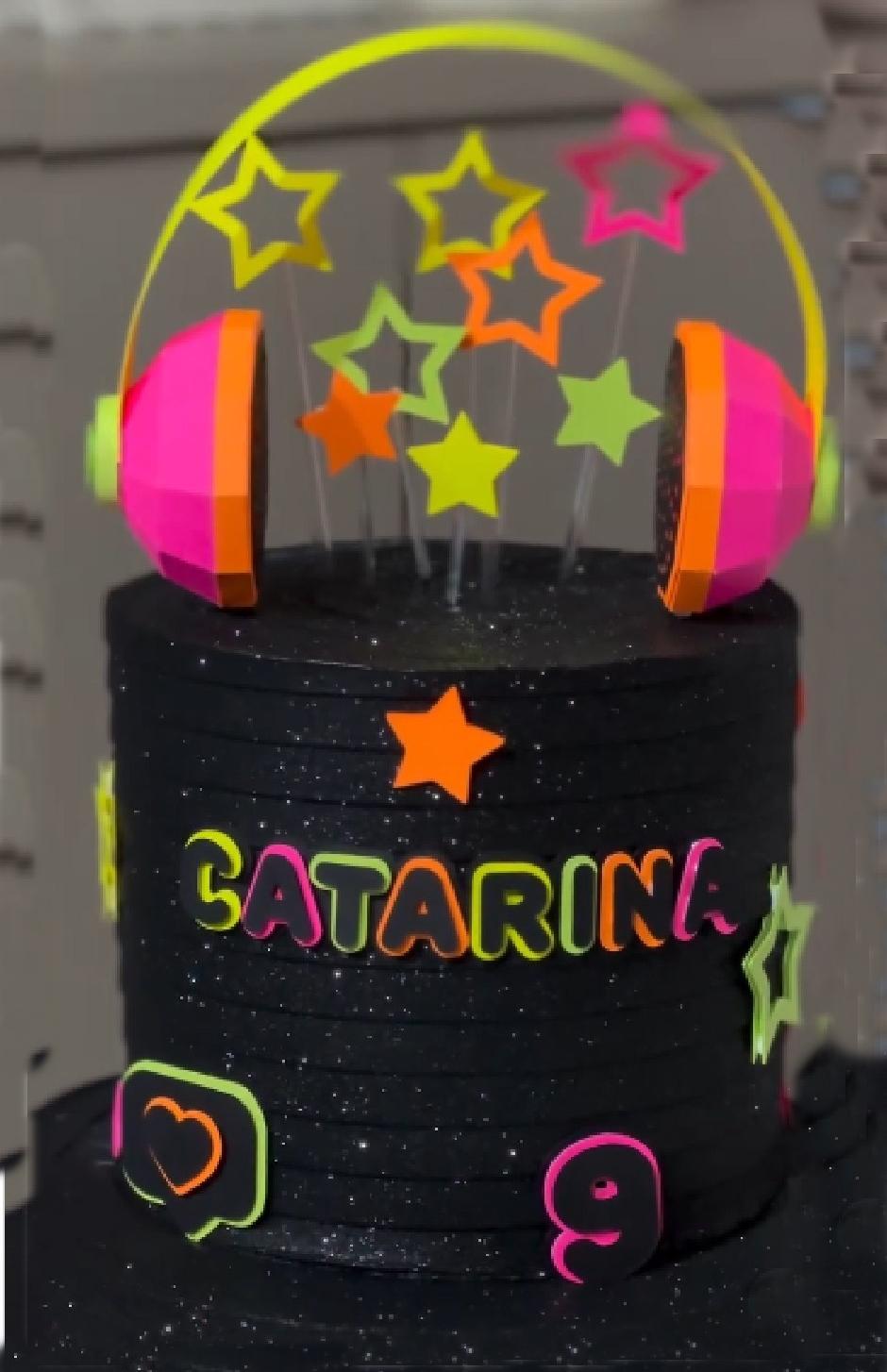 Arquivos de Corte topo de bolo  Balada neon