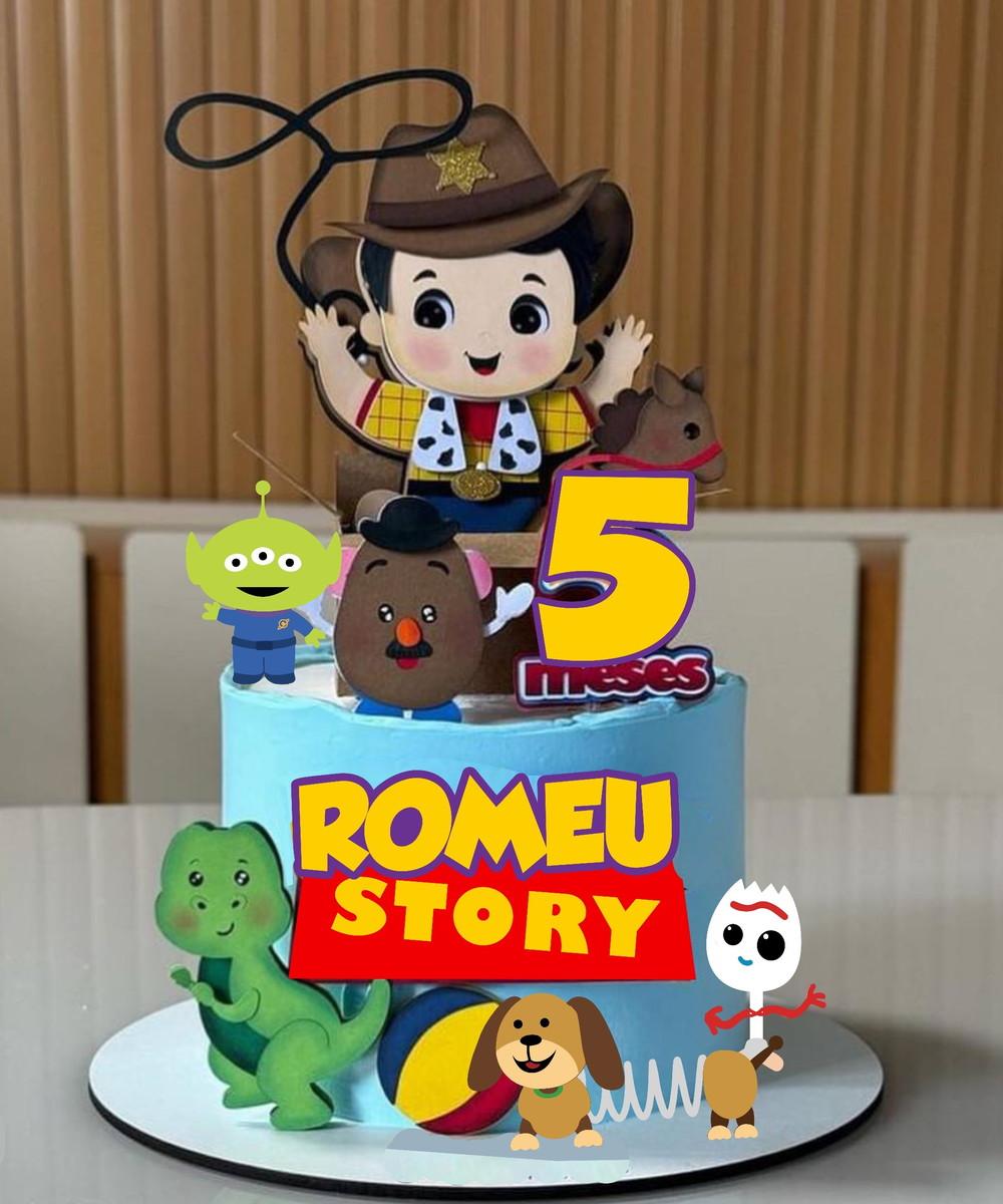 Arquivo Topo de Bolo Toy Story Baby em camadas