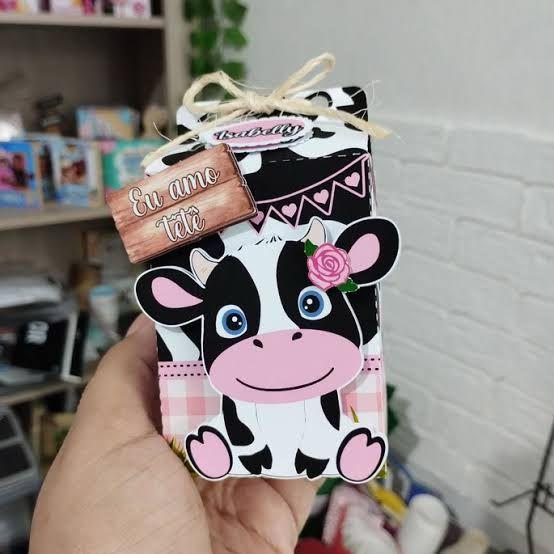 Arquivo de corte caixa milk vaquinha
