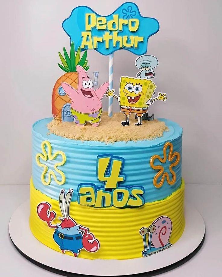 Arquivo de Corte Topo de Bolo bob esponja