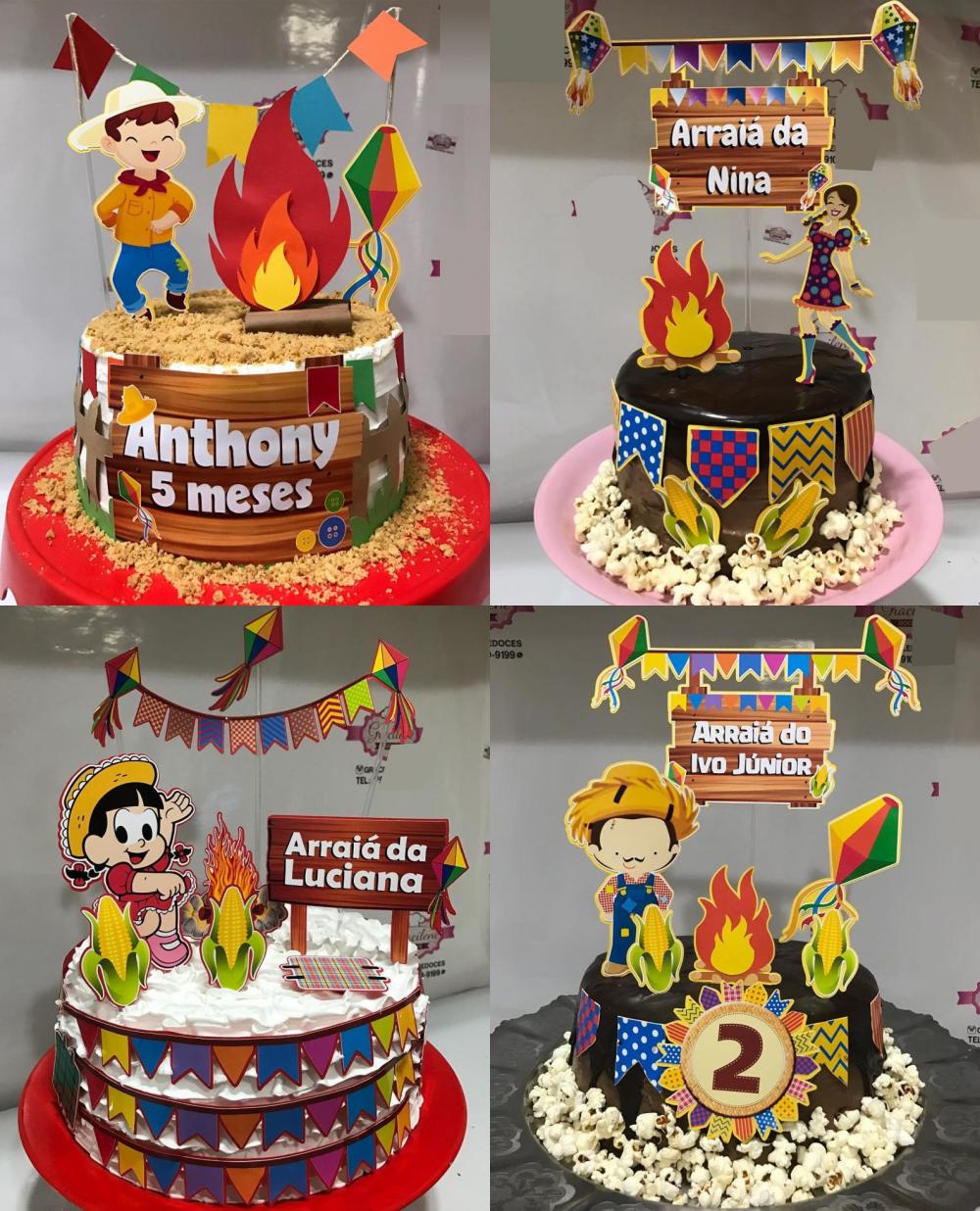 Arquivo de corte topos de bolo festa junina