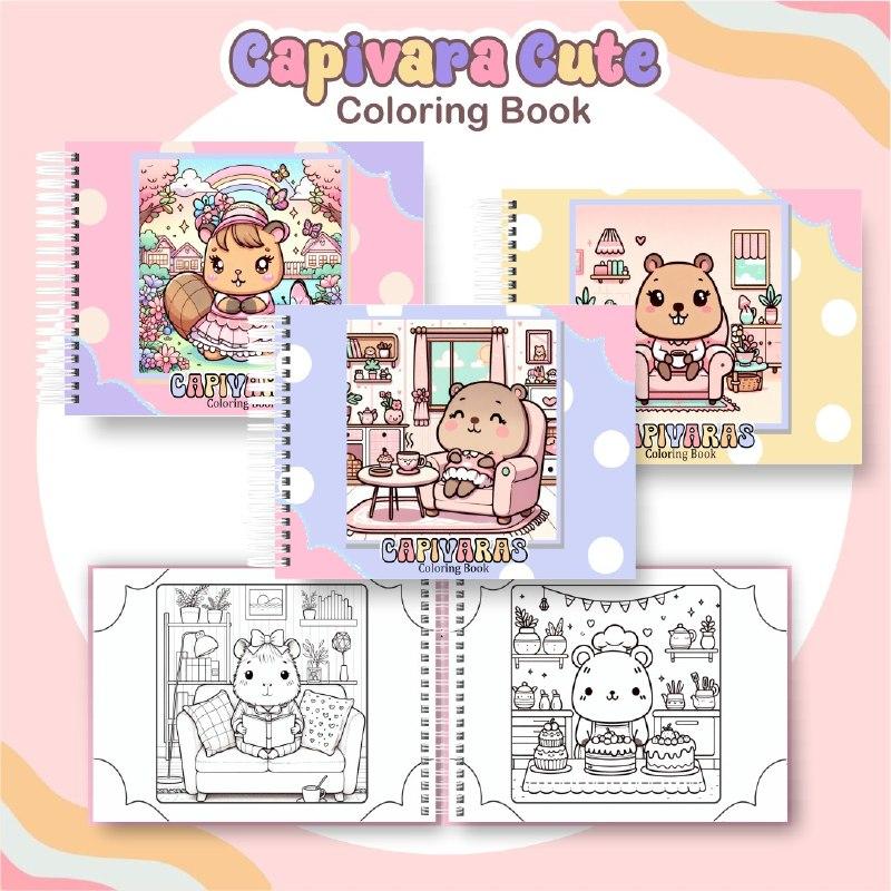 Arquivo Digital Livros de Colorir  capivara