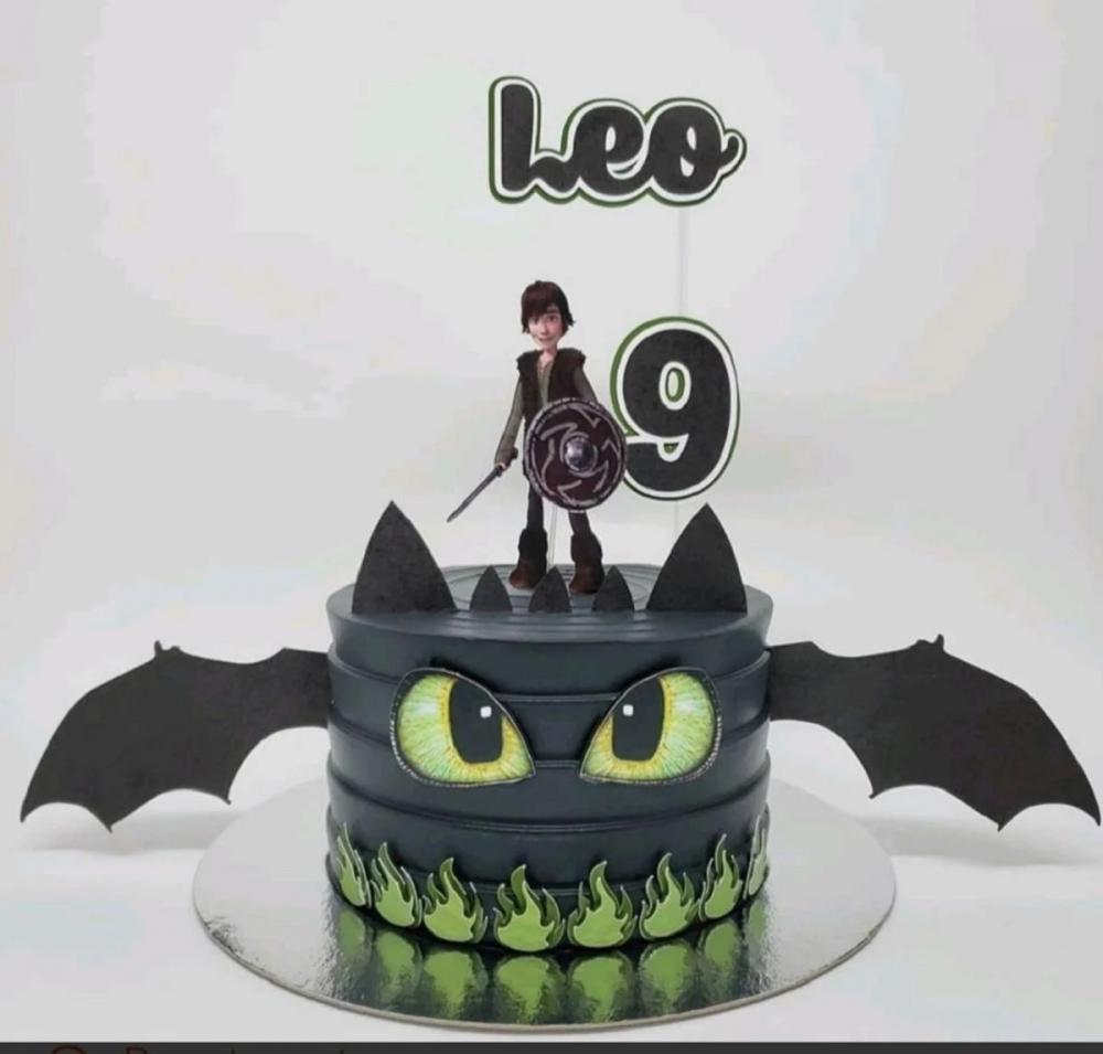 Arquivo de Corte Topo de Bolo Como Treinar Seu Dragão