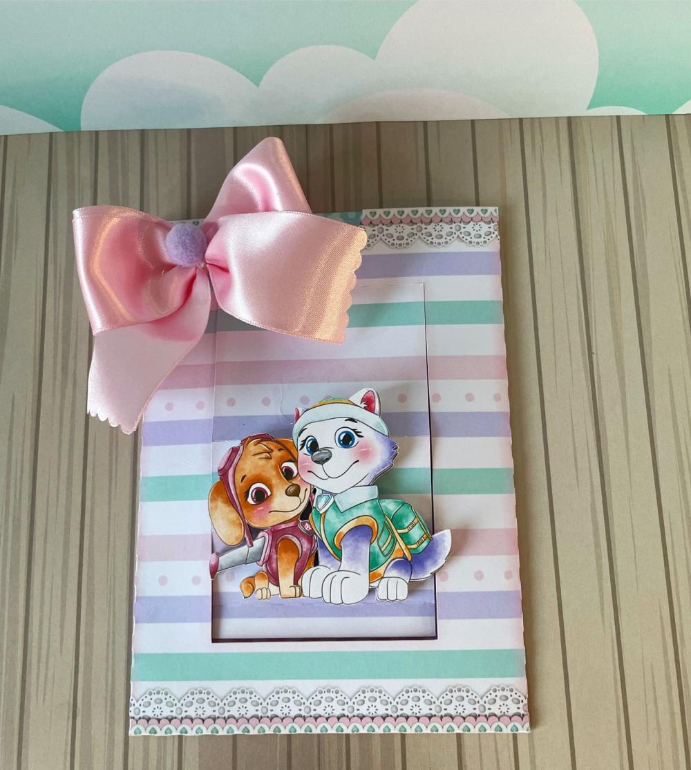 Arquivo de Corte convite aquarela Patrulha Canina menina