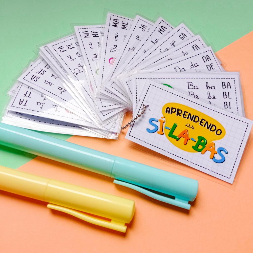 Arquivo de Corte Chaveiro Etiquetas Silabas