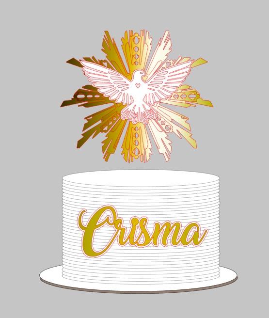 Arquivo de Corte Topo de Bolo crisma