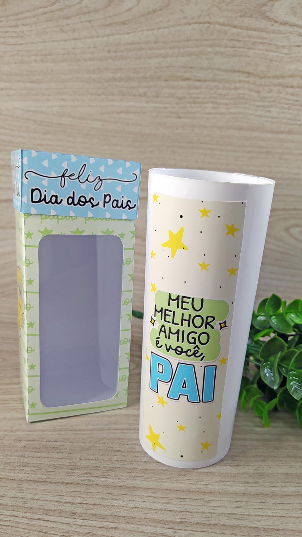 Arquivos de corte caixa copo dia dos pais