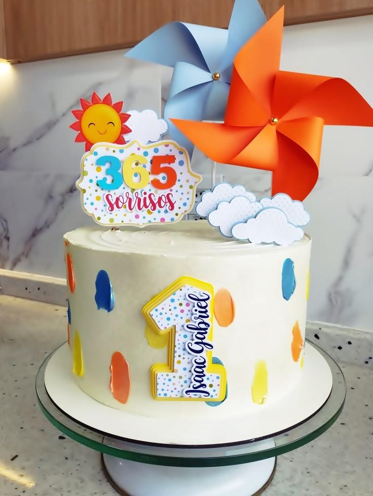 Arquivo de Corte topo de bolo 365 sorrisos