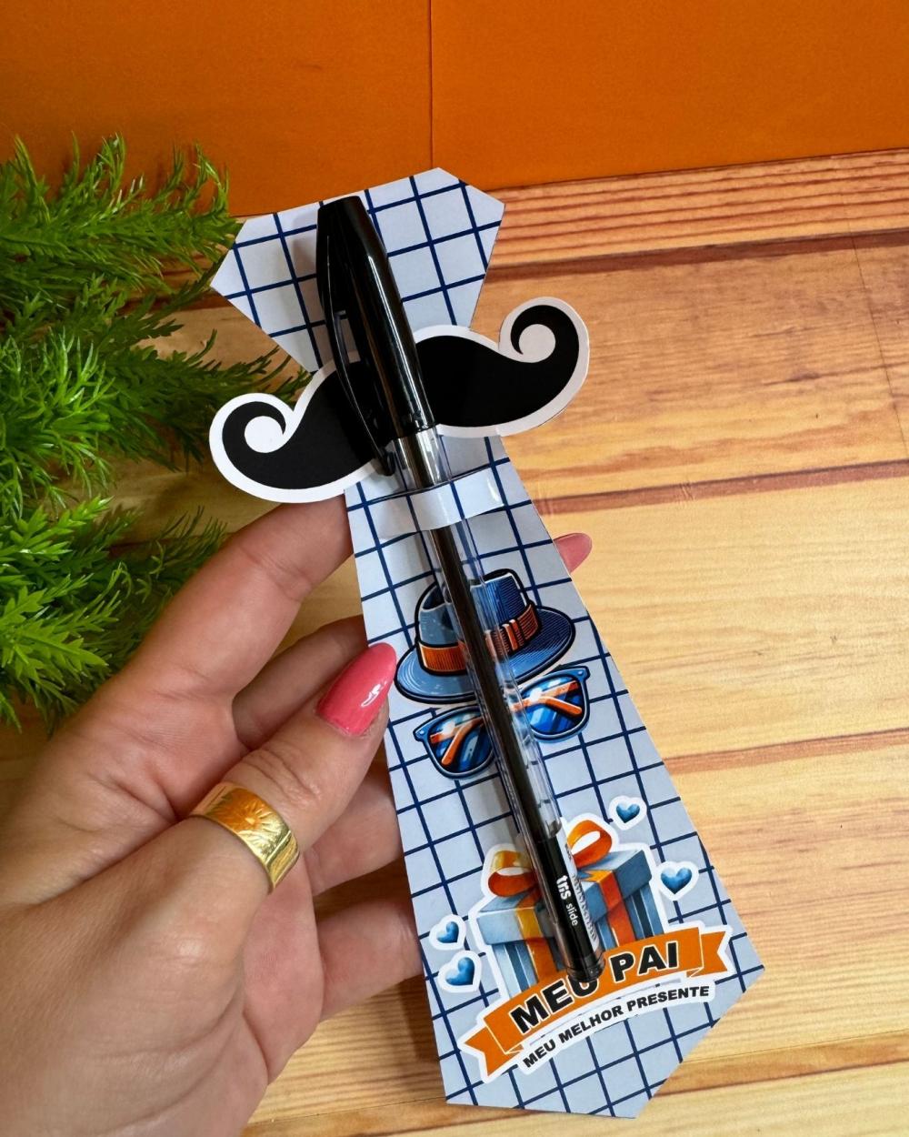 Arquivo digital card caneta gravata dia dos pais