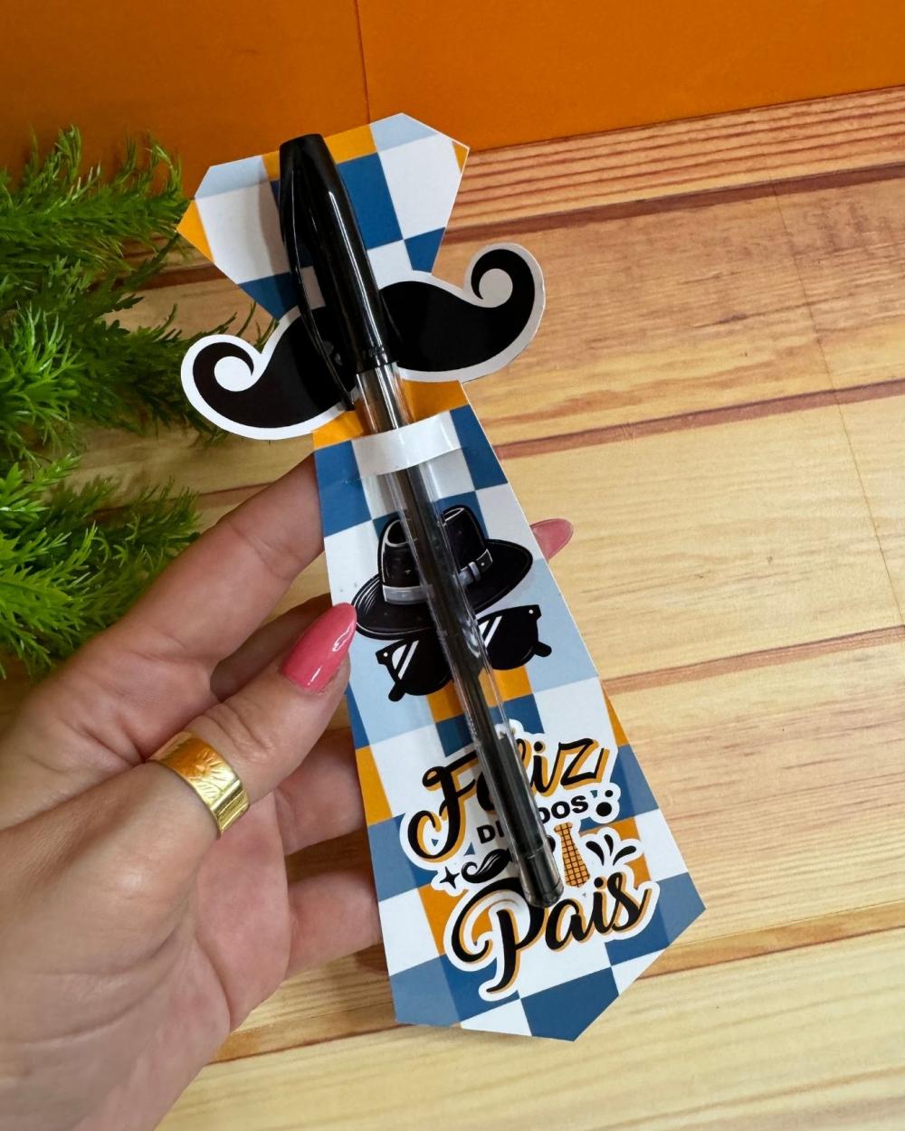 Arquivo digital card caneta gravata dia dos pais