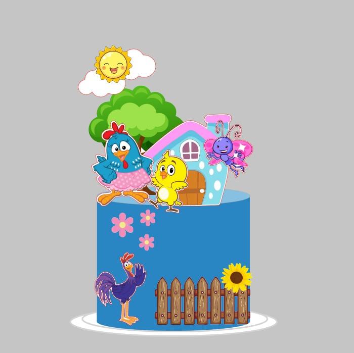 Arquivo de Corte Topo Galinha Pintadinha