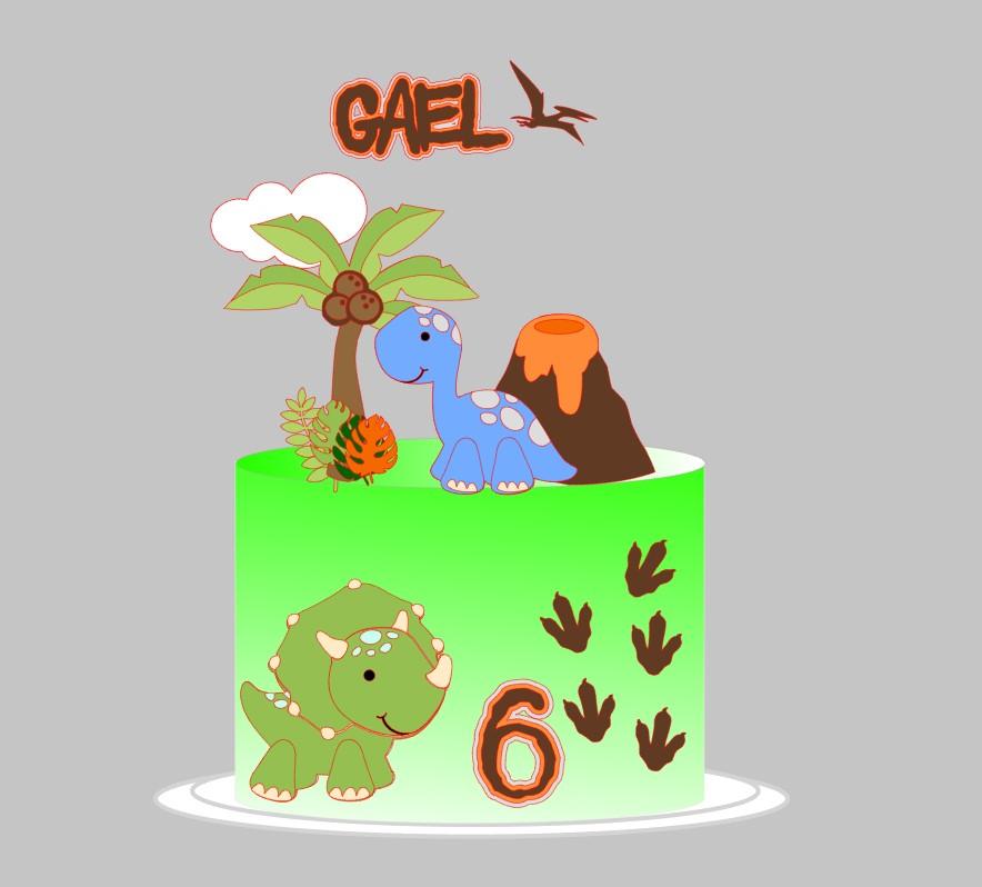 Arquivo de Corte topo dino em camadas