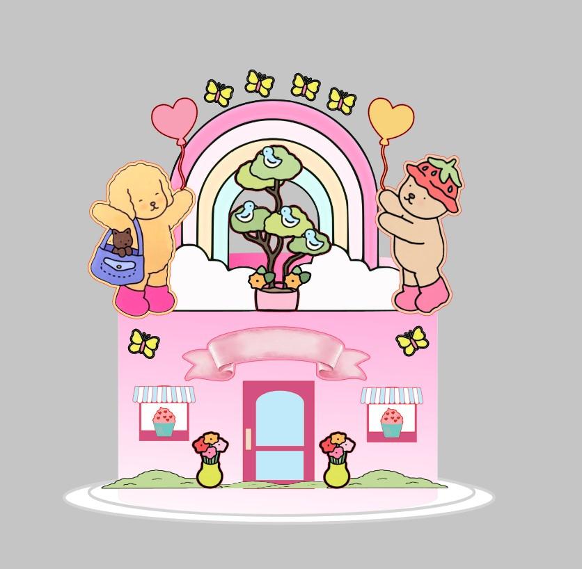 Arquivo de Corte Topo de Bolo Bobbie Goods