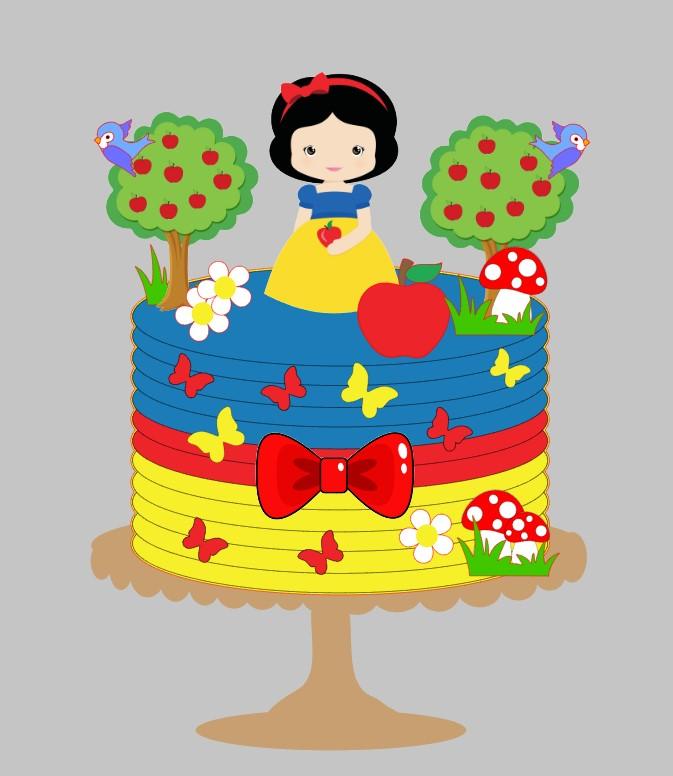 Arquivo de Corte Topo Branca de Neve baby