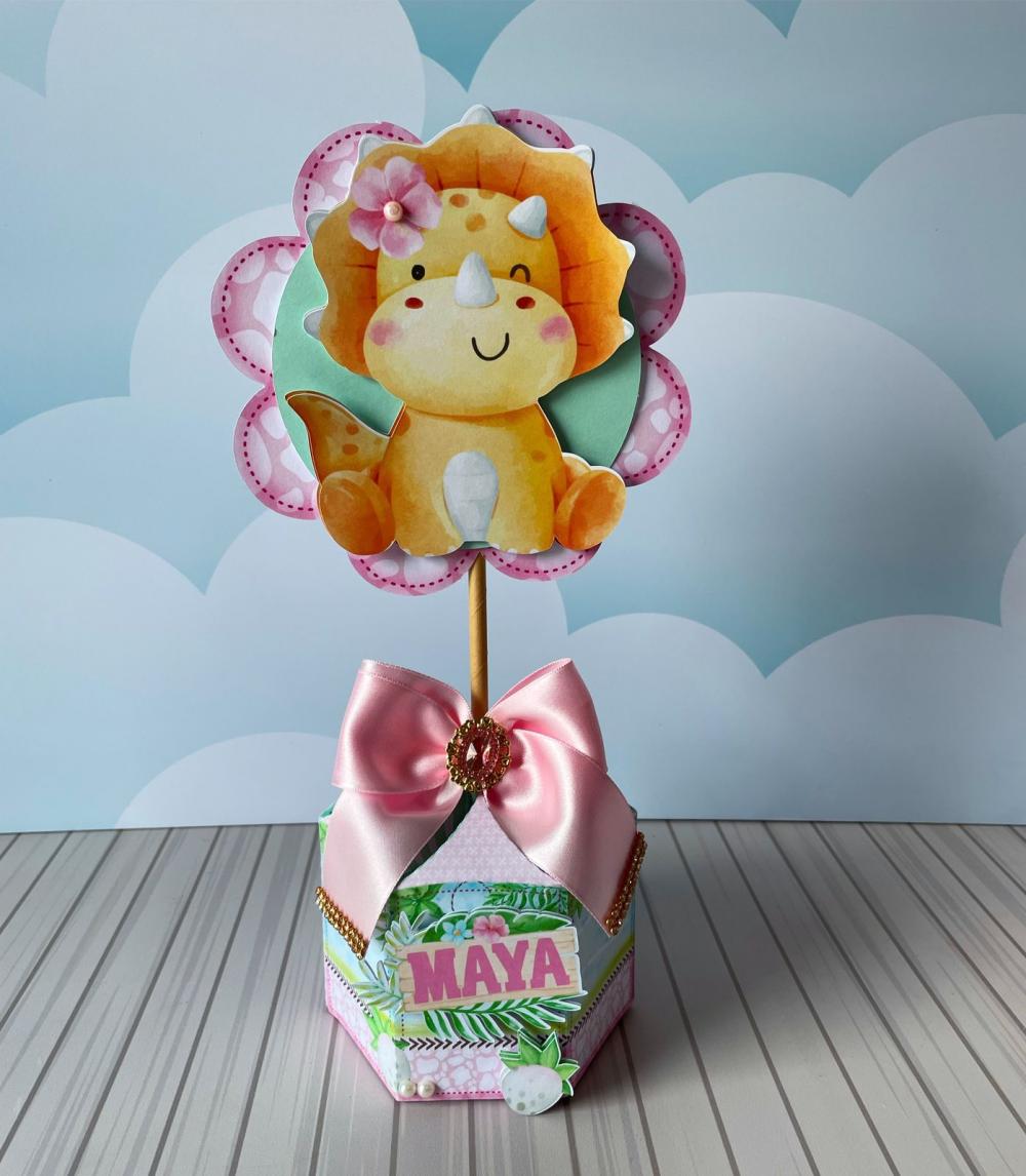 Arquivos de Corte kit dinossauro rosa