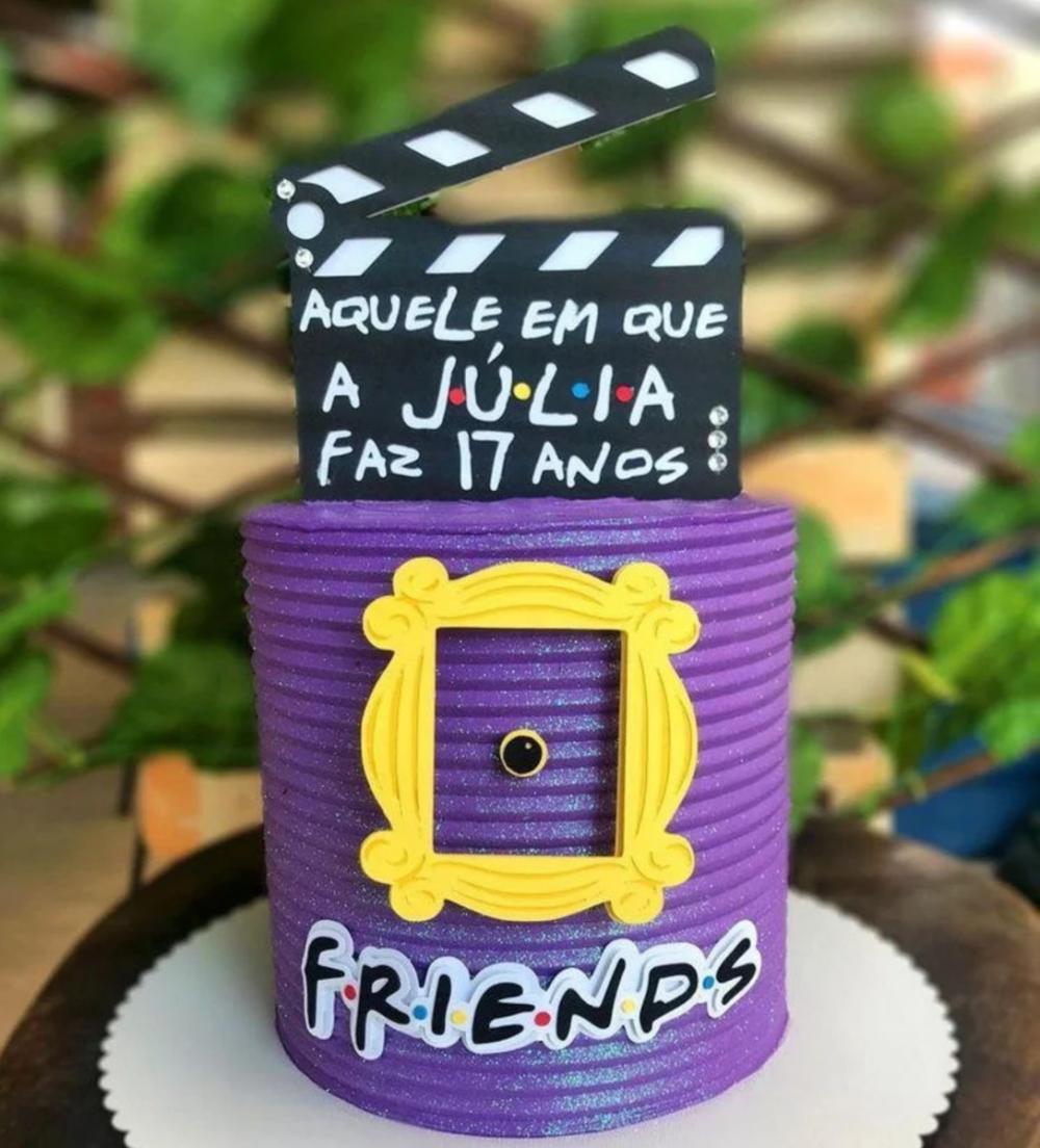 Arquivo de Corte  Topo de Bolo Série Friends