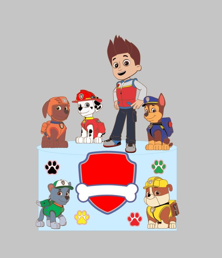 Topo Patrulha Canina em camadas