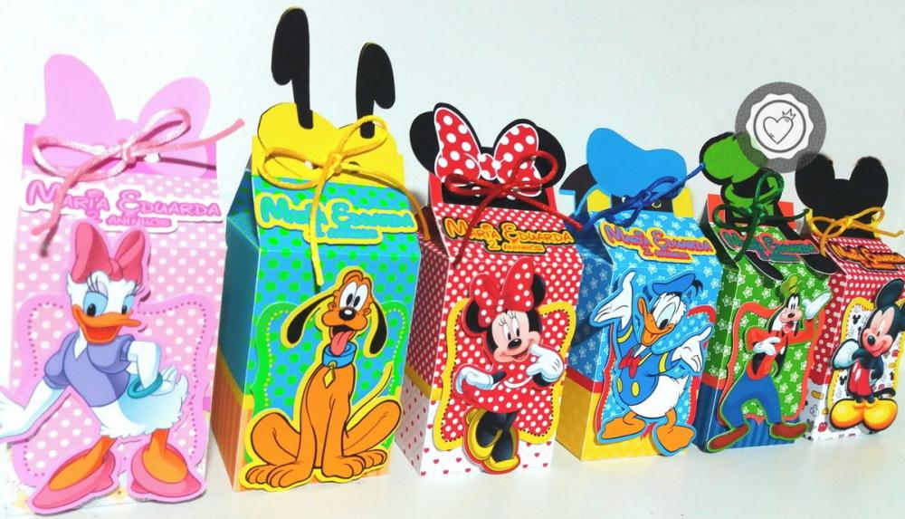 Arquivo de Corte caixas turma do mickey