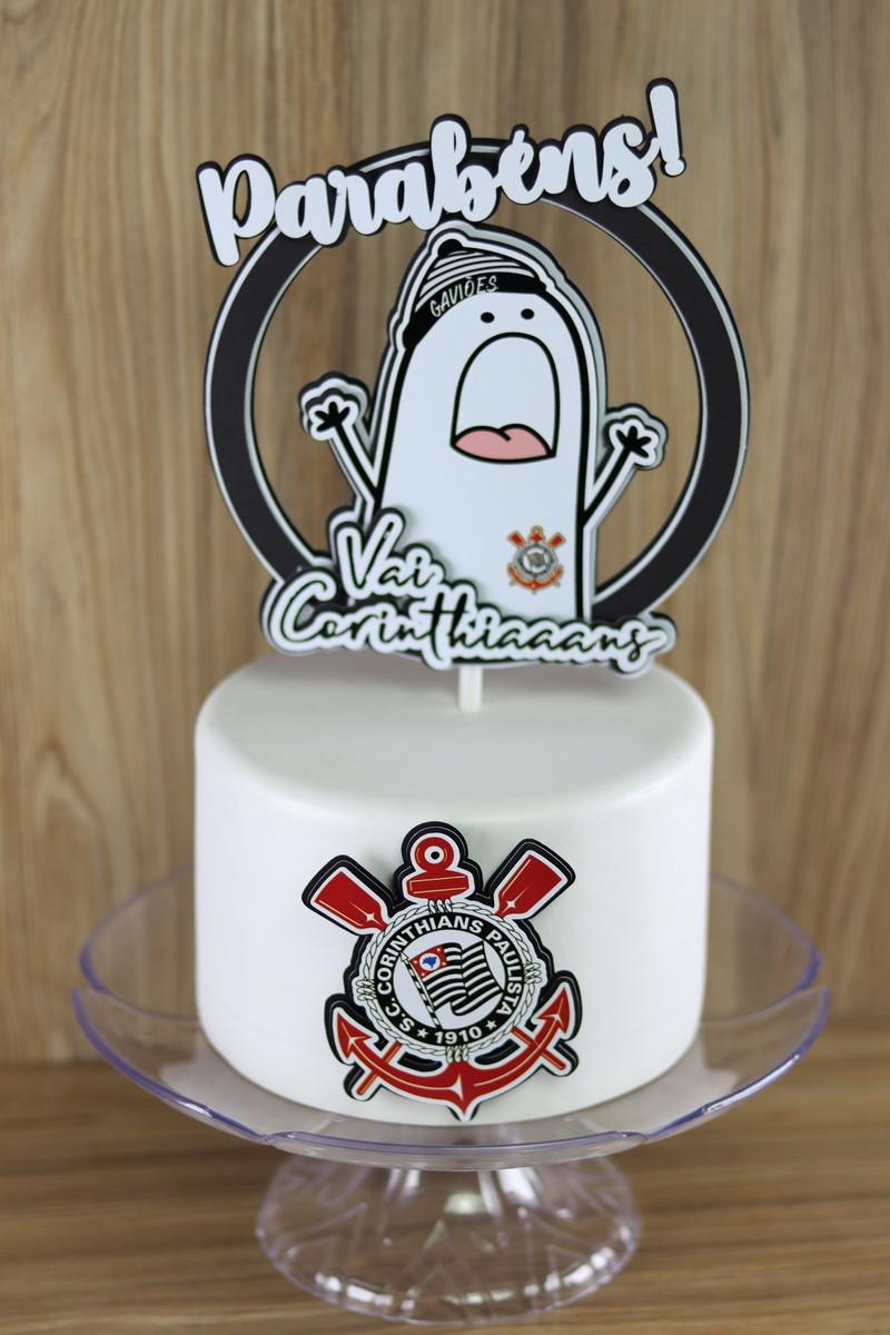 Arquivo de Corte Topo de bolo flork corinthians