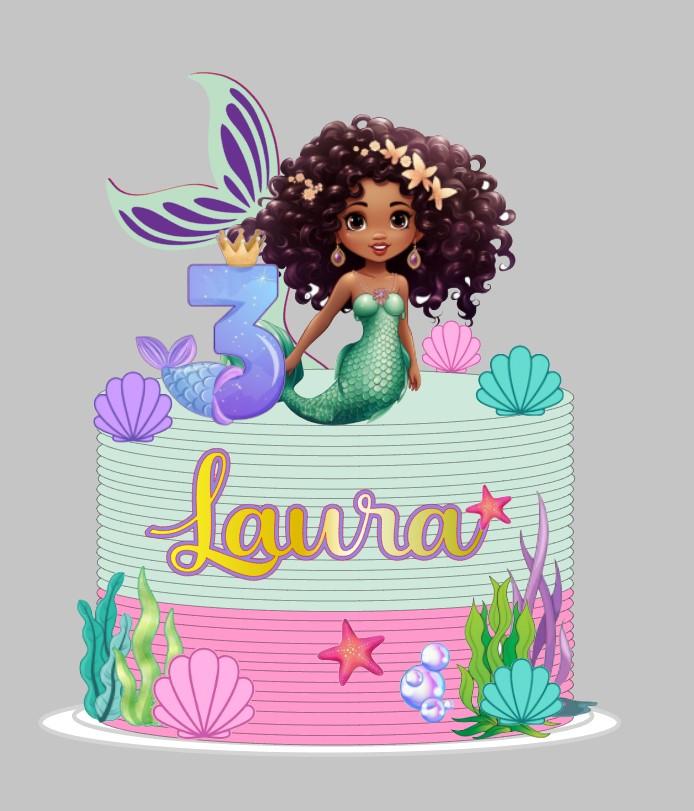 Arquivo de Corte topo sereia negra