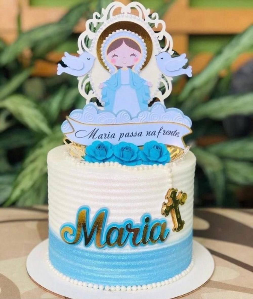 Arquivo de Corte Topo de bolo nossa senhora