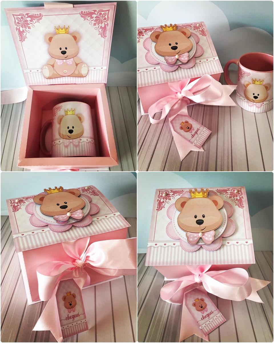 Arquivos de Corte Caixa Caneca Ursinha Maternidade