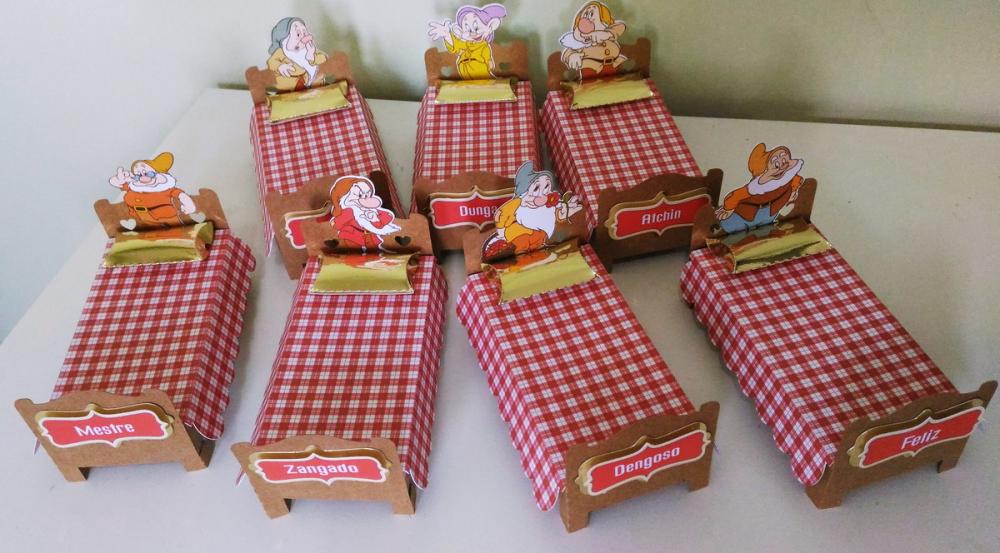 Arquivos de Corte Caixa Cama sete Anões