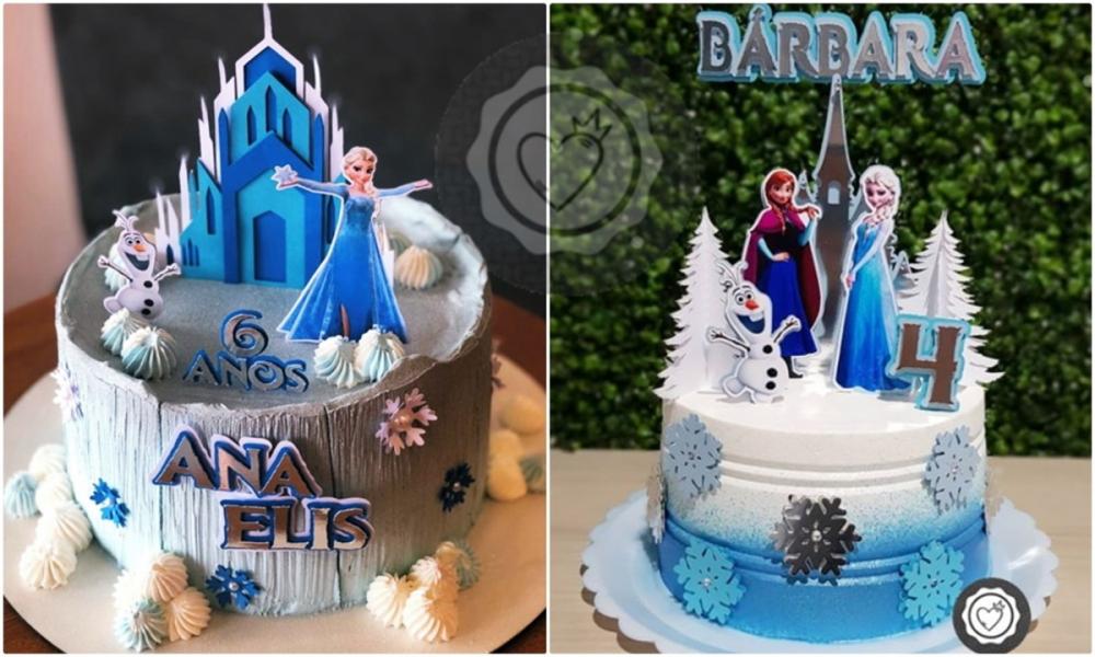 Arquivo de Corte 2 Topos de Bolo Frozen