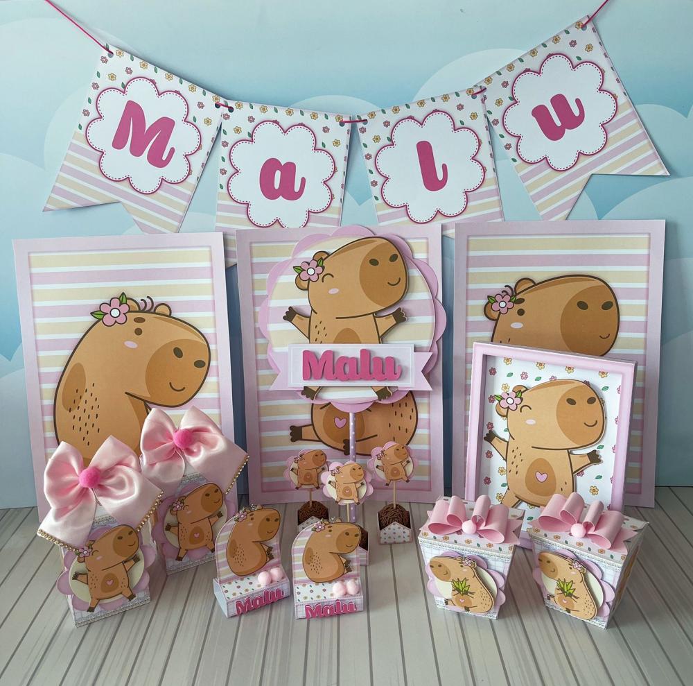 Arquivo de corte kit capivara