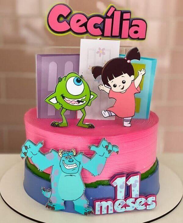 Arquivo de Corte Topo Monstros S.a menina