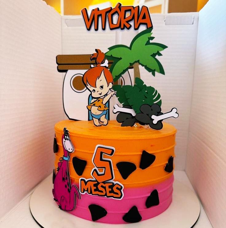 Arquivo de Corte Topo de Bolo Pedrita em Camadas