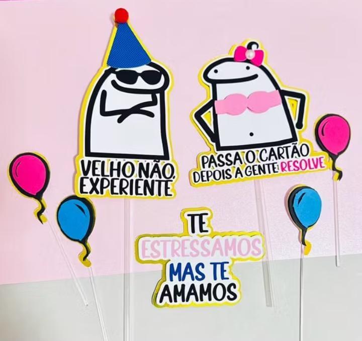 Arquivo de corte Topo de Bolo flork velho experiente