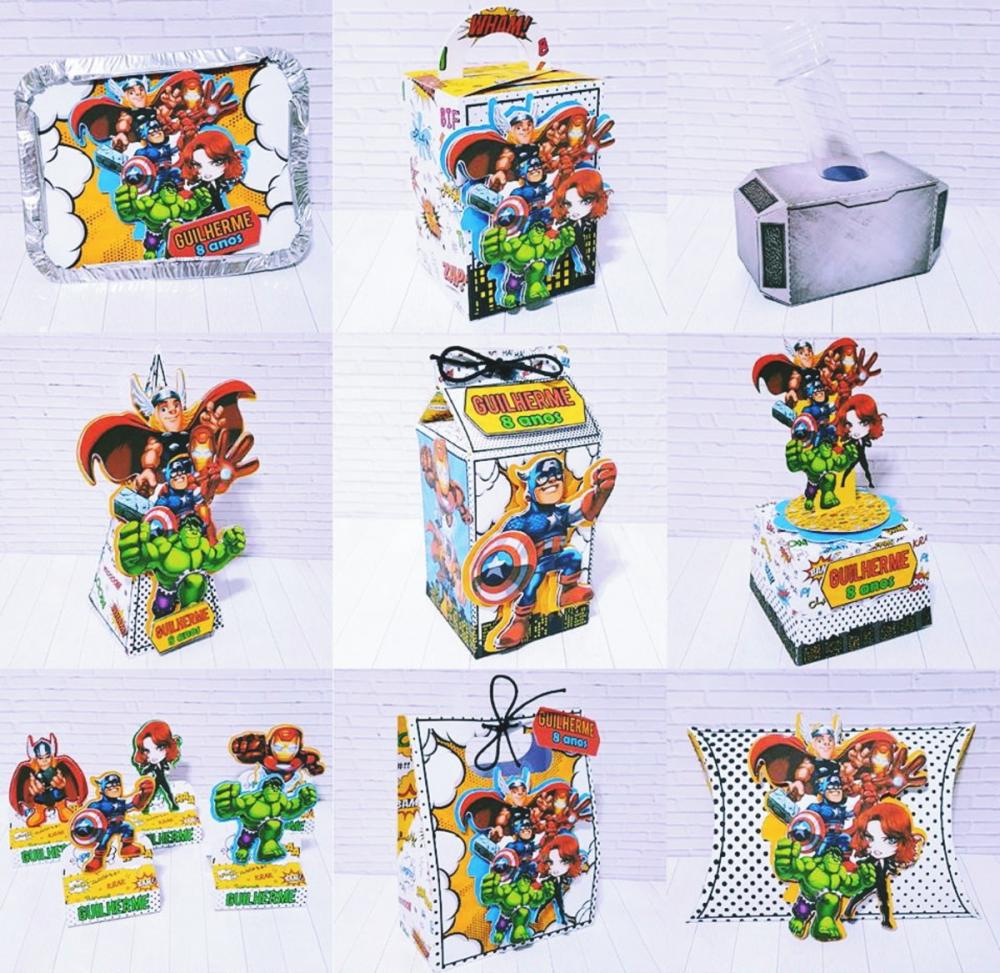 Arquivos de Corte Vingadores Studio e pdf