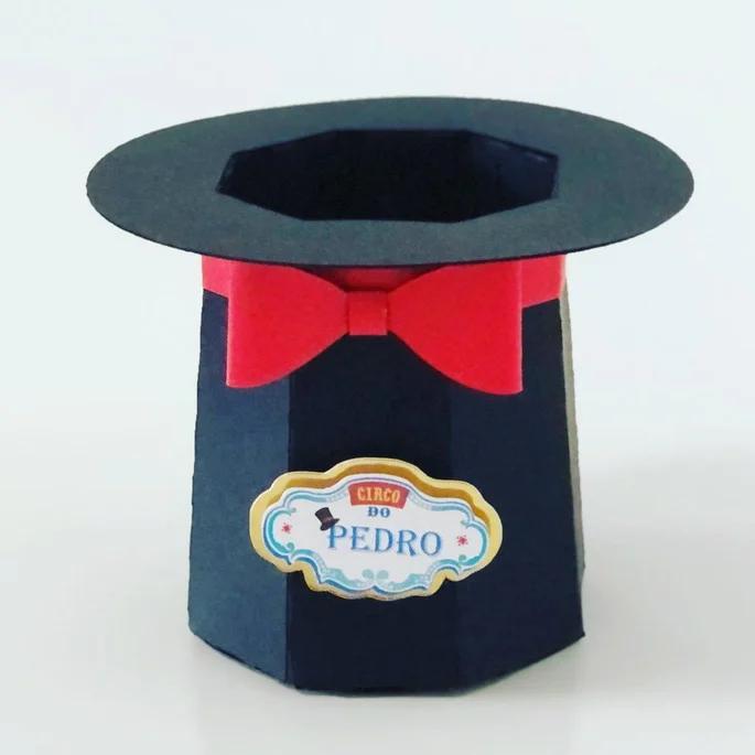 Arquivo de Corte Caixa Cartola Circo Menino