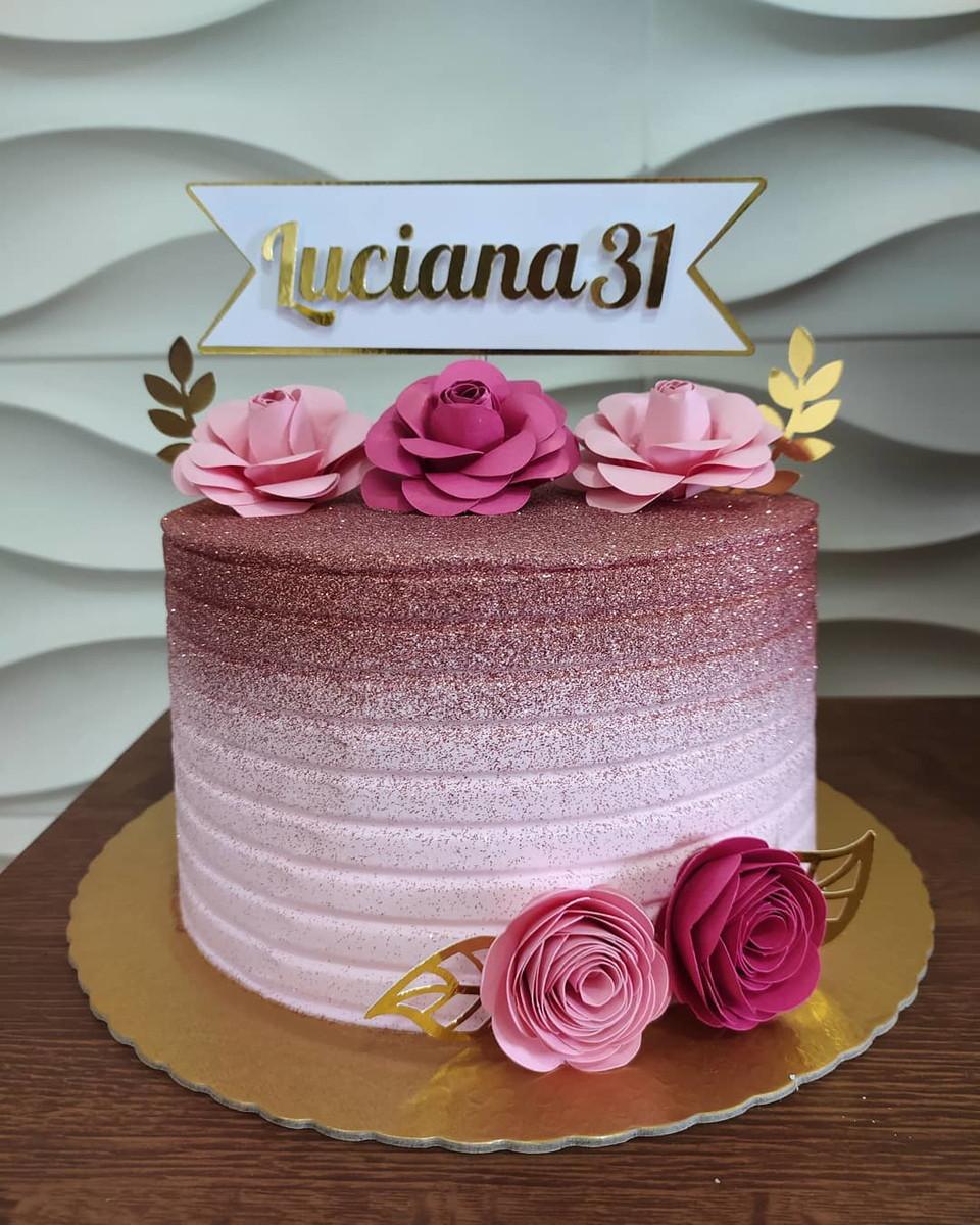 Arquivo de Corte topo de bolo flores banner